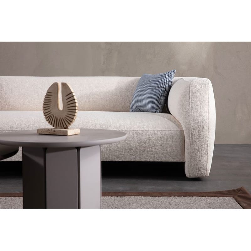 Elvaris 4-sits Soffa med Divan - Vit - Möbler - Soffa - Divansoffor & schäslongsoffa