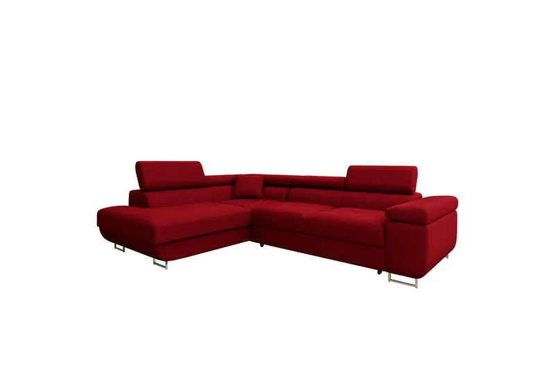Gabina Soffa med Schäslong 3-sits - Röd - Möbler - Soffa - Bäddsoffa