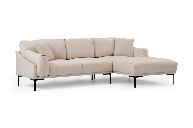 Glenure Soffa m. Divan 4-sits, Cream