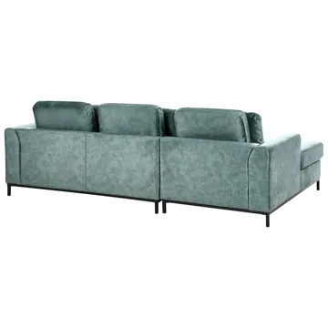 Hörnsoffa 4-sits Oslo Högervänd - Blågrön - Möbler - Soffa - Divansoffor & schäslongsoffa