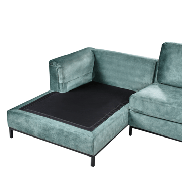 Hörnsoffa 4-sits Oslo Högervänd - Blågrön - Möbler - Soffa - Divansoffor & schäslongsoffa