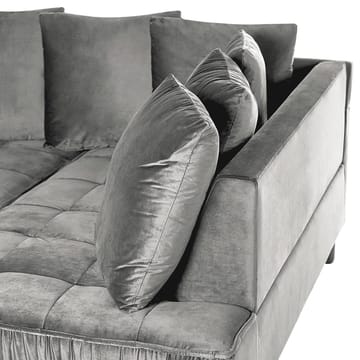 Hörnsoffa Grena - Grå, mörkt trä - Möbler - Soffa - Hörnsoffa