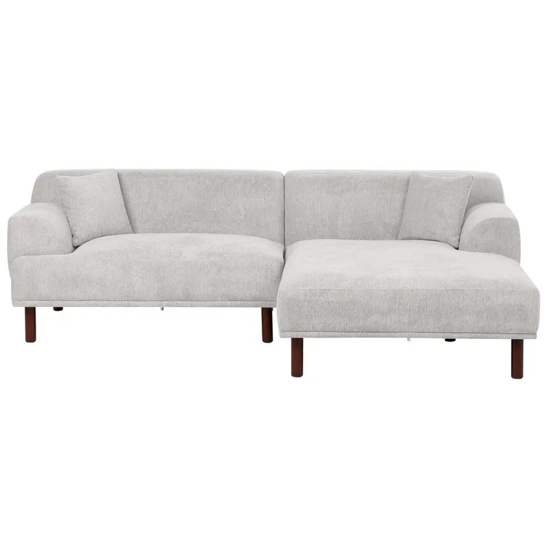 Hörnsoffa Holt, Grå, brun/Polyester