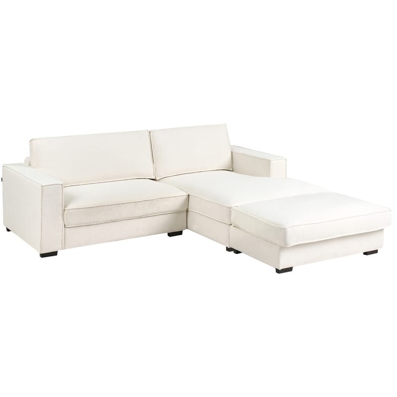 Hörnsoffa med fotpall Renders - Beige - Möbler - Soffa - Divansoffor & schäslongsoffa