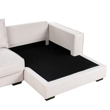 Hörnsoffa Renders - Ljusbeige - Möbler - Soffa - Divansoffor & schäslongsoffa