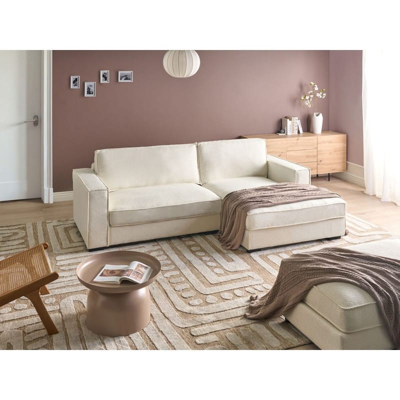 Hörnsoffa Renders - Vit, Svart - Möbler - Soffa - Divansoffor & schäslongsoffa