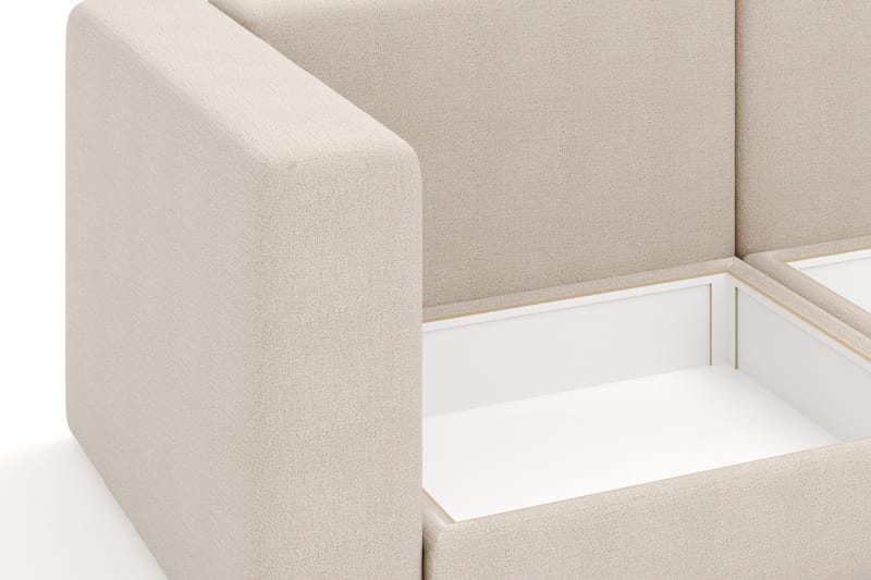 Hagblom 4-sits Divansoffa med Förvaring Vändbar - Beige - Möbler - Soffa - Divansoffor & schäslongsoffa