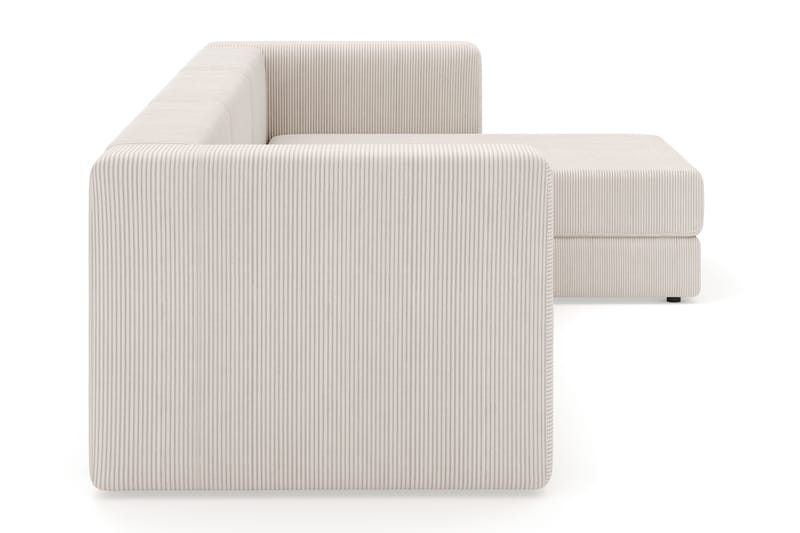 Hagblom 4-sits Vändbar Divansoffa 320 cm med Förvaring i Manchestertyg - Beige - Möbler - Soffa - Divansoffor & schäslongsoffa