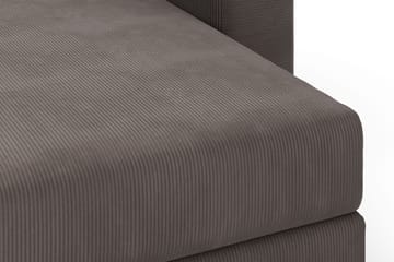 Hagblom 4-sits Vändbar Divansoffa 320 cm med Förvaring i Manchestertyg - Brun - Möbler - Soffa - Divansoffor & schäslongsoffa