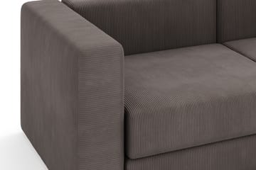 Hagblom 4-sits Vändbar Divansoffa 320 cm med Förvaring i Manchestertyg - Brun - Möbler - Soffa - Divansoffor & schäslongsoffa