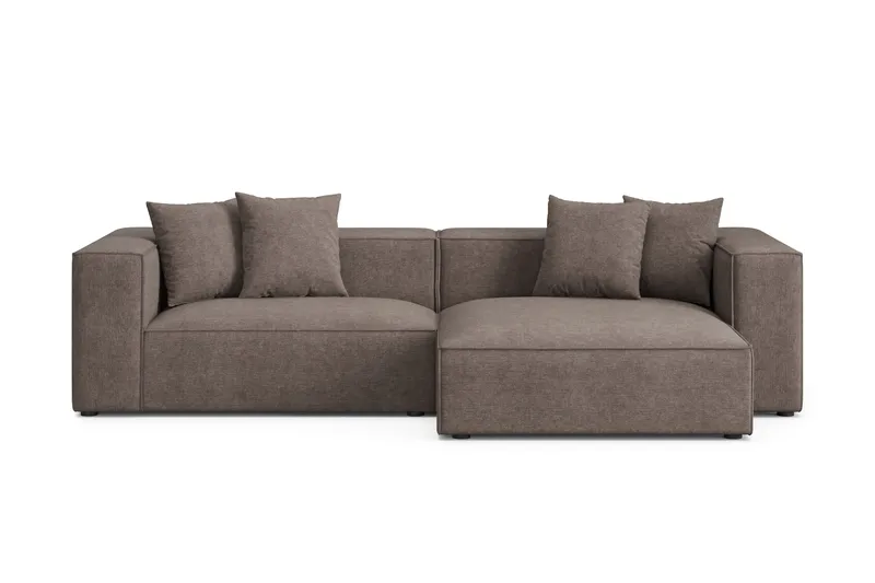 Havana 3-sits Låg Soffa med vändbar divan - Brun - Möbler - Soffa - Divansoffor & schäslongsoffa