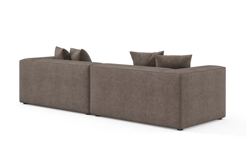 Havana 3-sits Låg Soffa med vändbar divan - Brun - Möbler - Soffa - Divansoffor & schäslongsoffa