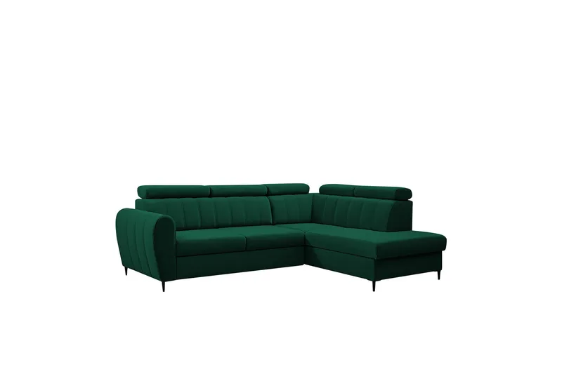 Hoffman Soffa med Schäslong 3-sits, Grön
