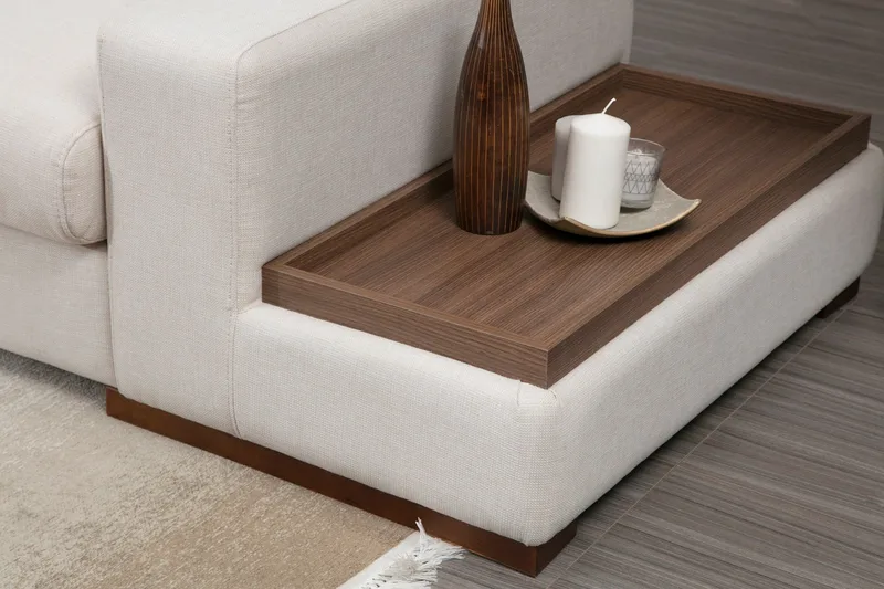 Huelva Divansoffa - Beige - Möbler - Soffa - Divansoffor & schäslongsoffa