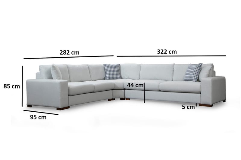 Huelva Divansoffa - Beige - Möbler - Soffa - Hörnsoffa