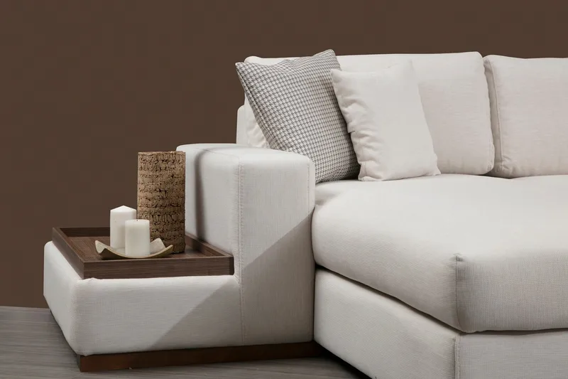 Huelva Divansoffa - Beige - Möbler - Soffa - Hörnsoffa - Hörnsoffa med divan