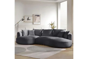 Hungirr Soffa med Divan 4-sits - Mörkgrå - Möbler - Soffa - 4 sits soffa