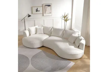 Hungirr Soffa med Divan 4-sits - Vit - Möbler - Soffa - 4 sits soffa