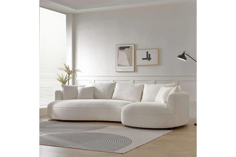 Hungirr Soffa med Divan 4-sits - Vit - Möbler - Soffa - 4 sits soffa