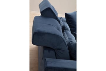 Jaraad Divansoffa 3-sits - Blå - Möbler - Soffa - Divansoffor & schäslongsoffa - 3 sits soffa med divan