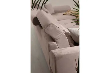 Jaraad Divansoffa Vänster - Beige/Svart - Möbler - Soffa - Divansoffor & schäslongsoffa