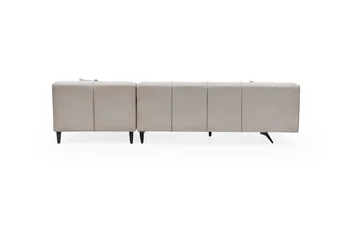 Jivago Divansoffa Höger - Beige/Svart - Möbler - Soffa - Divansoffor & schäslongsoffa