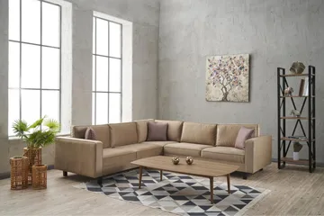 Kaletea Soffa m. Divan 4-sits - Beige - Möbler - Soffa - Hörnsoffa