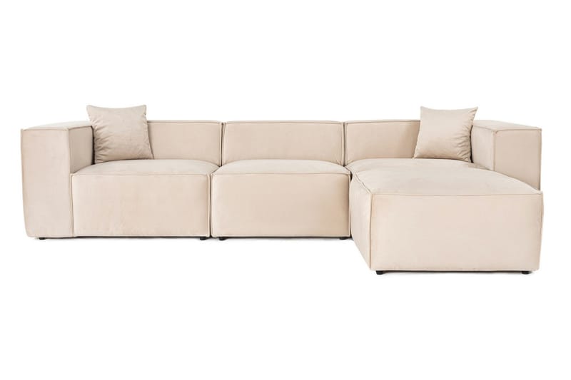 Kaolins Soffa med Divan 3-sits, Cream