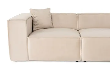 Kaolins Soffa med Divan 3-sits - Cream - Möbler - Soffa - Divansoffor & schäslongsoffa
