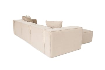 Kaolins Soffa med Divan 3-sits - Peach - Möbler - Soffa - Divansoffor & schäslongsoffa