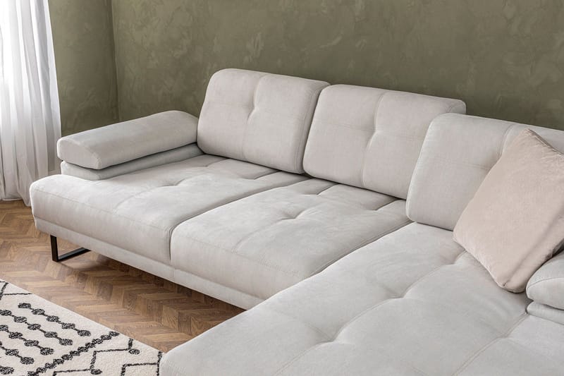 Kitimat Divansoffa 3-sits - Beige - Möbler - Soffa - Divansoffor & schäslongsoffa - 3 sits soffa med divan