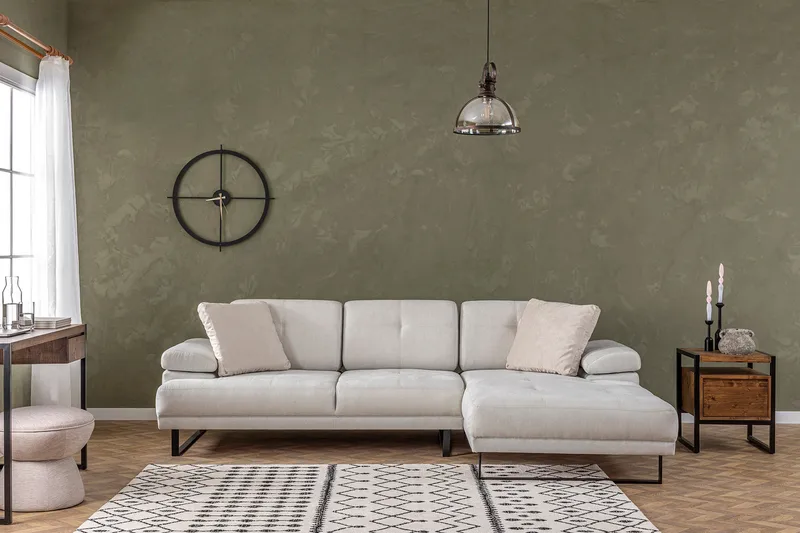Kitimat Divansoffa 3-sits - Beige - Möbler - Soffa - Divansoffor & schäslongsoffa - 3 sits soffa med divan
