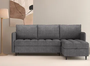 Lindhus Soffa med Divan 3-sits - Grå - Möbler - Soffa - Divansoffor & schäslongsoffa