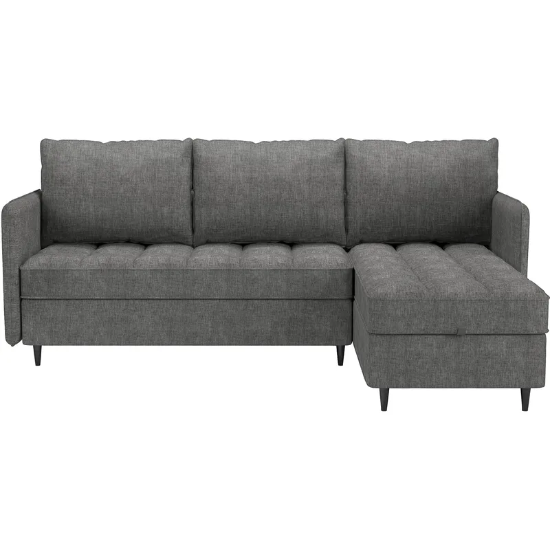 Lindhus Soffa med Divan 3-sits - Grå - Möbler - Soffa - Divansoffor & schäslongsoffa