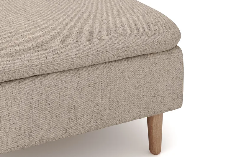 Lovis 3-sits Soffa med vändbar Divan i tyg - Beige - Möbler - Soffa - Divansoffor & schäslongsoffa