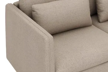 Lovis 3-sits Soffa med vändbar Divan i tyg - Beige - Möbler - Soffa - Divansoffor & schäslongsoffa