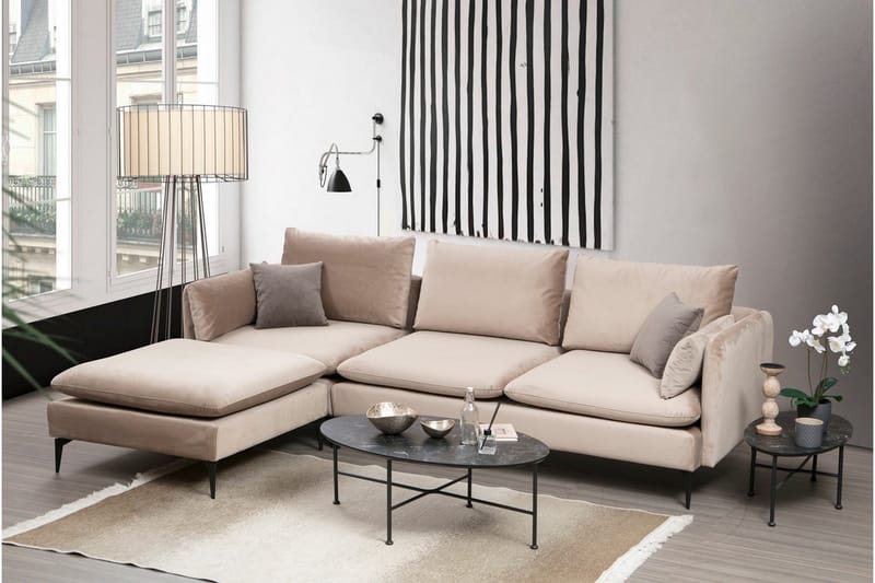 Luces Divansoffa - Beige - Möbler - Soffa - Divansoffor & schäslongsoffa