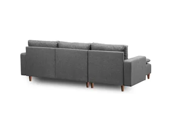 Lungo Soffa m. Divan 4-sits - Mörkgrå - Möbler - Soffa - Bäddsoffa - Bäddsoffa divan