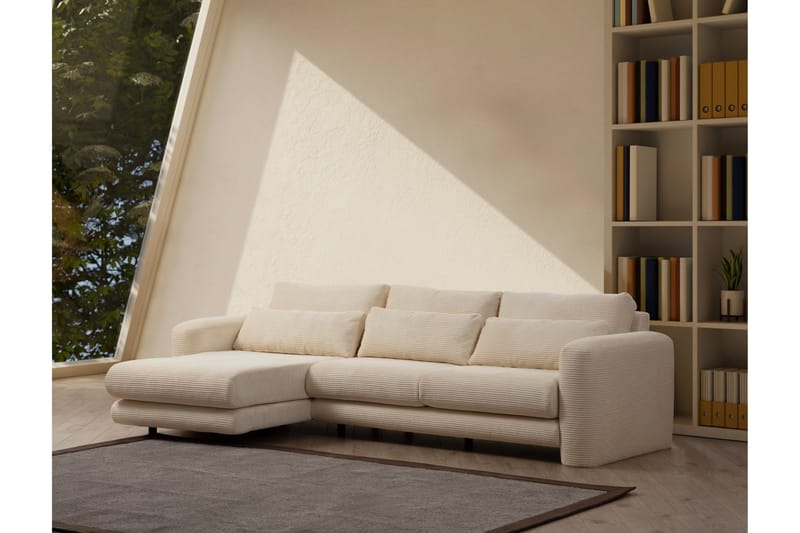 Makhan Soffa m. Divan 3-sits - Beige - Möbler - Soffa - Divansoffor & schäslongsoffa