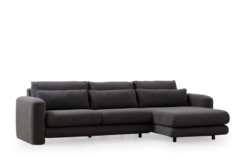 Makhan Soffa m. Divan 3-sits - Grå - Möbler - Soffa - Divansoffor & schäslongsoffa