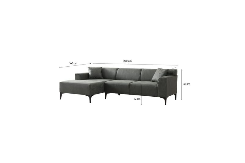 Malpani Soffa med Divan 4-sits - Grön - Möbler - Soffa - Divansoffor & schäslongsoffa