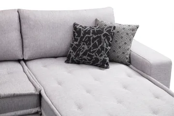 Mamerto Soffa m. Divan 4-sits - Ljusgrå - Möbler - Soffa - Hörnsoffa - Hörnsoffa med divan