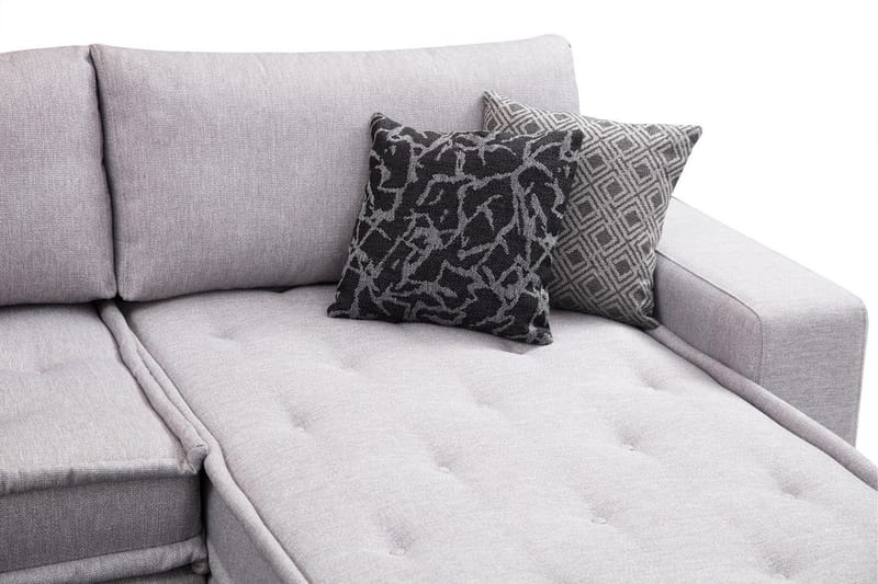 Mamerto Soffa m. Divan 4-sits - Ljusgrå - Möbler - Soffa - Hörnsoffa - Hörnsoffa med divan