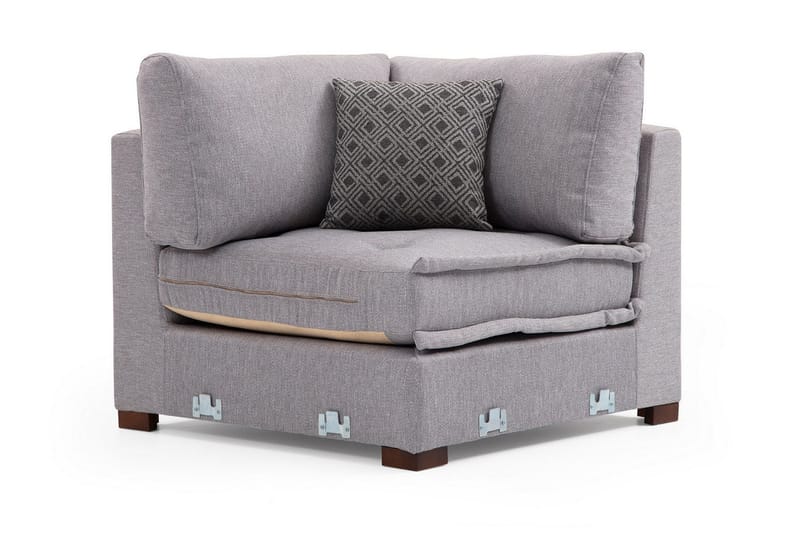 Mamerto Soffa m. Divan 4-sits - Ljusgrå - Möbler - Soffa - Hörnsoffa - Hörnsoffa med divan