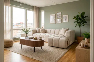 Marlow 3-sits Bubblig Divansoffa höger - Beige - Möbler - Soffa - Divansoffor & schäslongsoffa