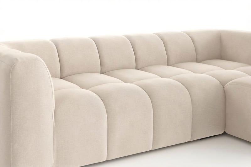 Marlow 3-sits Bubblig Divansoffa höger - Beige - Möbler - Soffa - Divansoffor & schäslongsoffa