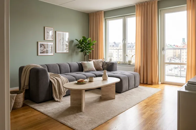 Marlow 3-sits Bubblig Divansoffa höger - Grå - Möbler - Soffa - Divansoffor & schäslongsoffa
