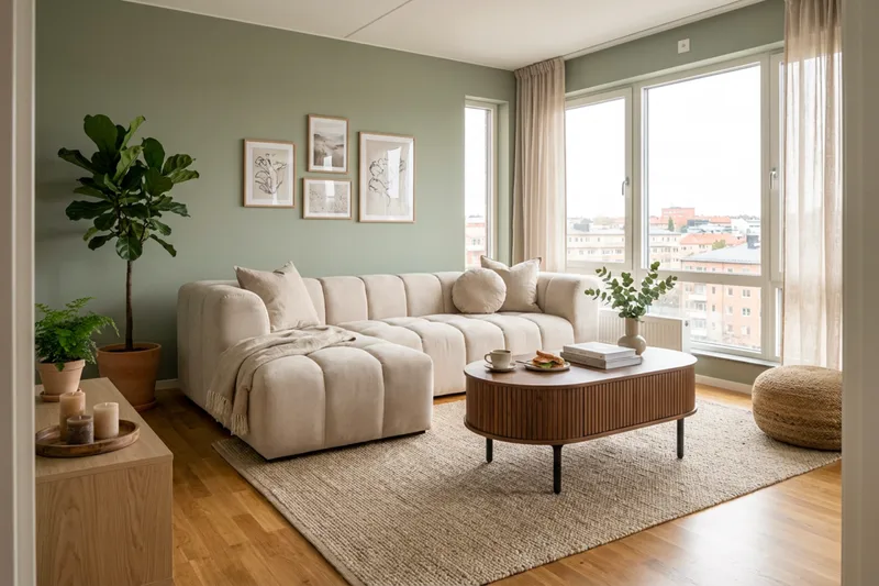 Marlow 3-sits Bubblig Divansoffa vänster - Beige - Möbler - Soffa - Divansoffor & schäslongsoffa