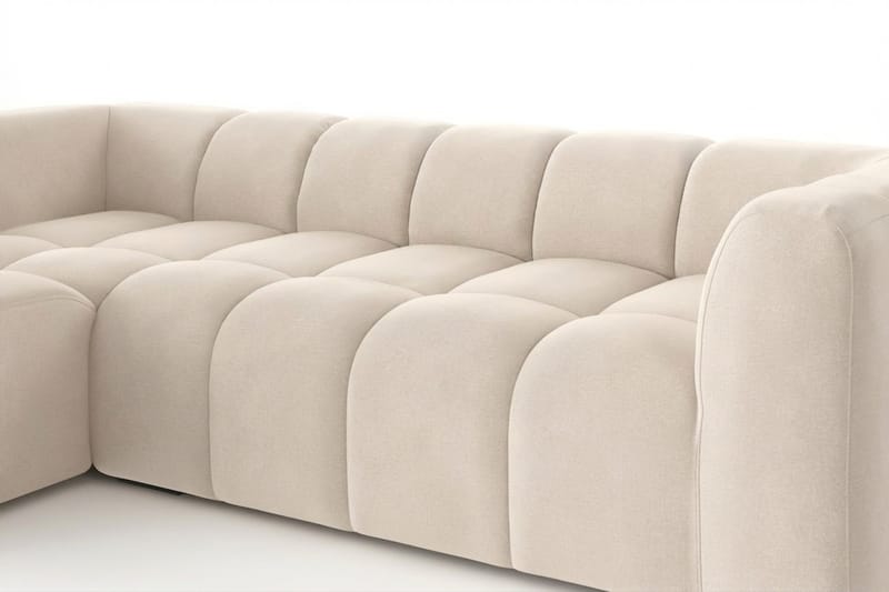 Marlow 3-sits Bubblig Divansoffa vänster - Beige - Möbler - Soffa - Divansoffor & schäslongsoffa