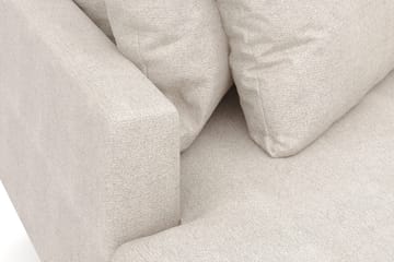 Menard 4-sits Vänstervänd L-formad Djup Divansoffa i Tyg - Beige - Möbler - Soffa - Divansoffor & schäslongsoffa